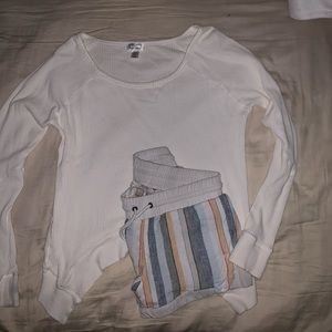 Athleta Bottoms and Kaisey Long sleeve top